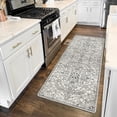 thumbnail image 1 of Wonnitar 2'x6' Washable Kitchen Runner Rug,Hallway Entryway Runner Rug, Oriental Medallion Distressed Non-Slip Mat, Bohemian Low-Pile Floor Carpet Runner for Bathroom Laundry Bedside, 1 of 7