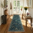 thumbnail image 1 of Wonnitar 2x8 Insect Kitchen Runner Rug, Ultra Thin Dark Green Modern Runners for Hallway, Soft Low Pile Washable Runner Rugs, Non Slip Rug Runner for Entryway Laundry, 1 of 8