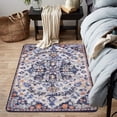 thumbnail image 1 of Wonnitar 3'x5' Bohemian Medallion Area Rug,Bedroom Rug Soft Throw Printed Bathroom Kitchen Entry Foyer Mat, Vintage Non-Slip Washable Carpet for Front Door Laundry Room Bath Office, 1 of 7