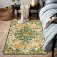 thumbnail image 1 of Wonnitar 3'x5' Bohemian Medallion Area Rug,Bedroom Rug Soft Throw Printed Bathroom Kitchen Entry Foyer Mat, Vintage Non-Slip Washable Carpet for Front Door Laundry Room Bath Office, 1 of 7