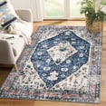 thumbnail image 1 of Wonnitar 4'x6' Area Rugs for Living Room Soft Washable Bedroom Rugs Non Slip Indoor Faux Wool Carpet for Camper Entryway Office,Blue, 1 of 9