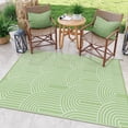 thumbnail image 1 of Wonnitar 4'x6' Extra Large Outdoor Rug Patio Waterproof,Reversible Camping Rugs Plastic Straw Rv Rugs for Outside Under Awning,Portable Lightweight 4x6ft Carpet for Backyard,Green, 1 of 9