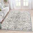 thumbnail image 1 of Wonnitar 5'x7' Bohemian Floral Medallion Area Rug,Oriental Distressed Bedroom Rug Country Vintage Faux Wool Indoor Throw Mat Non-Slip Washable Low-Pile Carpet for Bathroom Living Kitchen Laundry Room, 1 of 6