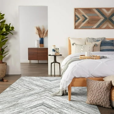 Wonnitar 5x7 Modern Rugs for Living Room, Soft Washable Bedroom Rug, Non Slip Ultra-Thin Carpet for Playroom Office