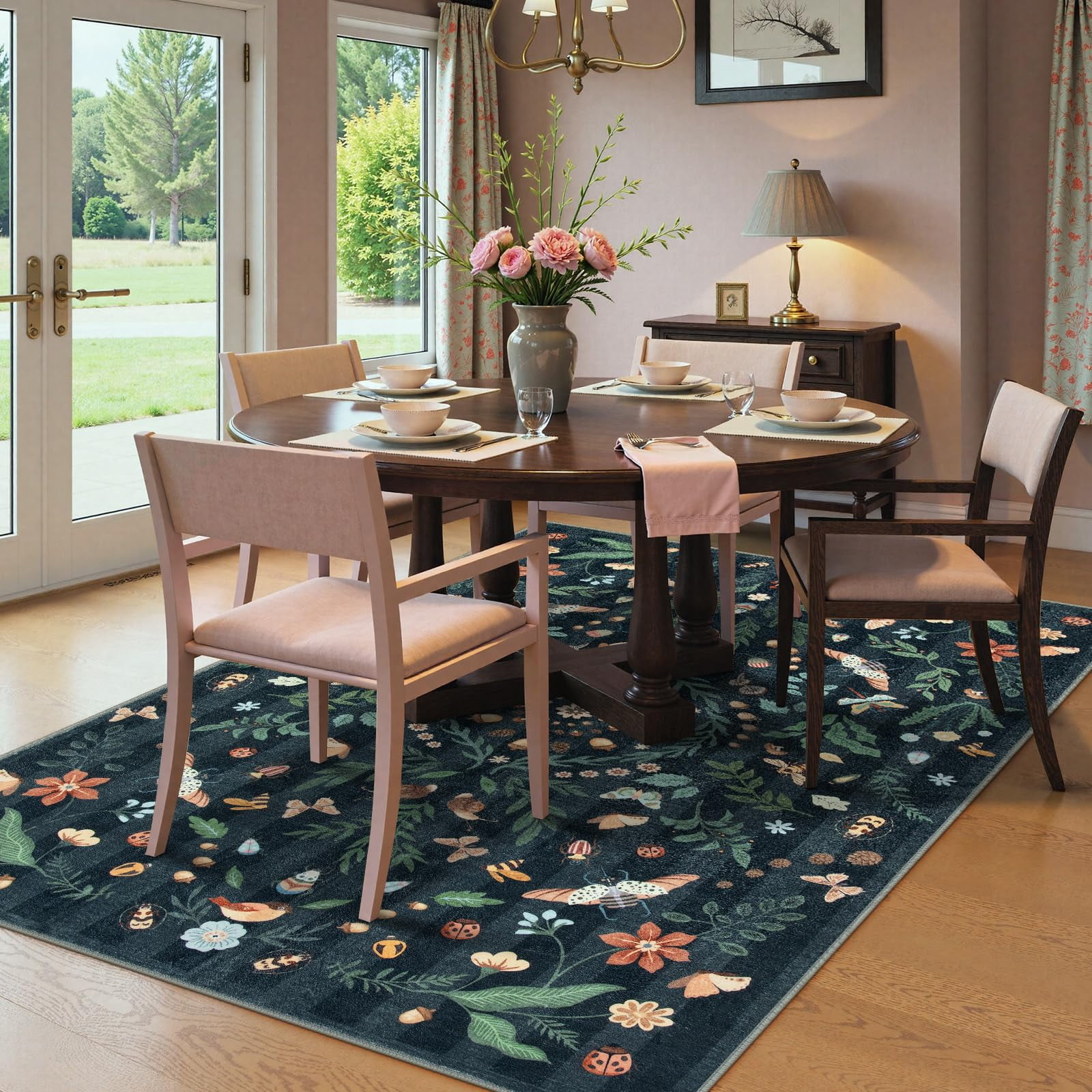 Wonnitar 6x9 Insect Washable Area Rugs for Living Room, Soft Boho ...