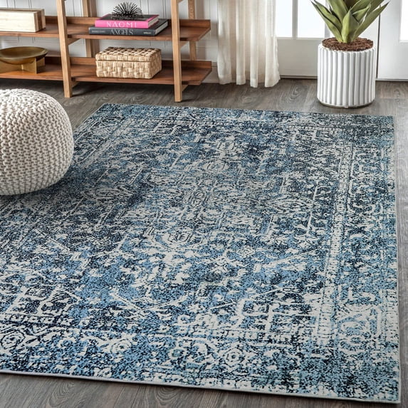Wonnitar Vintage 5x7 Rug, Washable Rug Runner for Hallways Non-Slip, Traditional Non-Shedding Entryway Mat Soft Carpet for Bathroom Foyer Bedroom