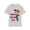 thumbnail image 1 of Wont He do it Mens Softstyle T-Shirt, 1 of 4