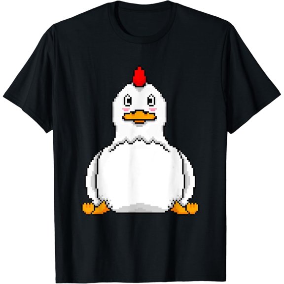 Wonton The Pixel Gaming Chicken T-Shirt