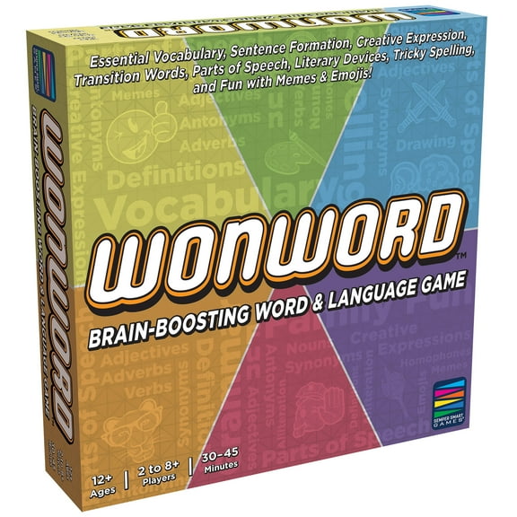 Wonword - Brain Boosting Word & Language Game, Essential Vocabulary, Language & Creative Expression Made Fun, Ages 12+