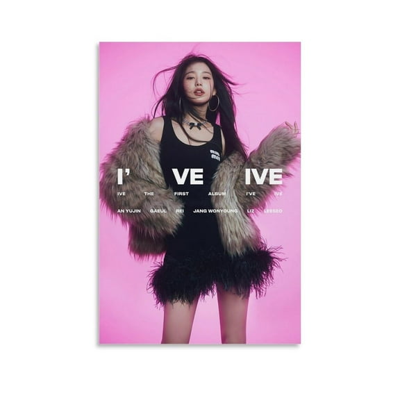 Wonyoung IVE Kpop I VE Kpop Artist Poster Painting Canvas Prints Bedroom Large Home Decor Wall Art Picture Canvas Wall