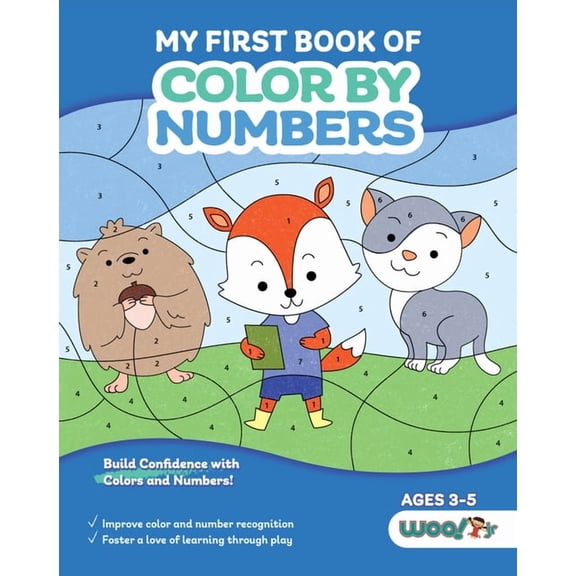Woo! Jr. Kids Activities Books My First Book of Color by Numbers: (Build Confidence with Colors and Numbers), (Paperback)