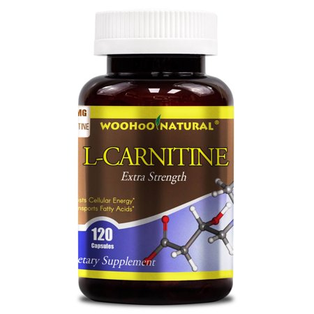 WooHoo Natural Extra Strength L-Carnitine 1000 Mg - 120 Capsules