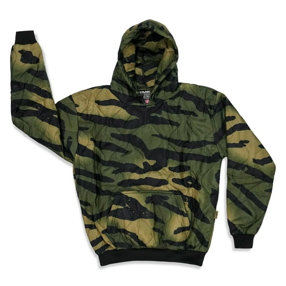 Combat Iron Woobie Hoodie Cold Weather Pullover L / Jungle Camo