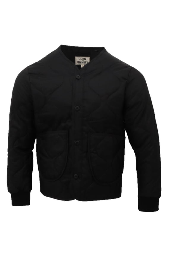 Woobie Military Style Jacket Camouflage Quilted Poncho Liner Made in USA, Black, X-Small