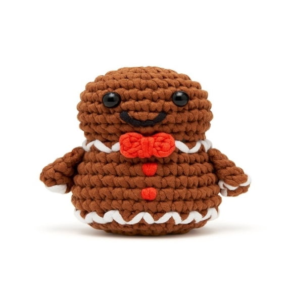 Woobles Beginner Crochet Kit - Ted the Gingerbread Man, Walmart Exclusive Christmas Craft