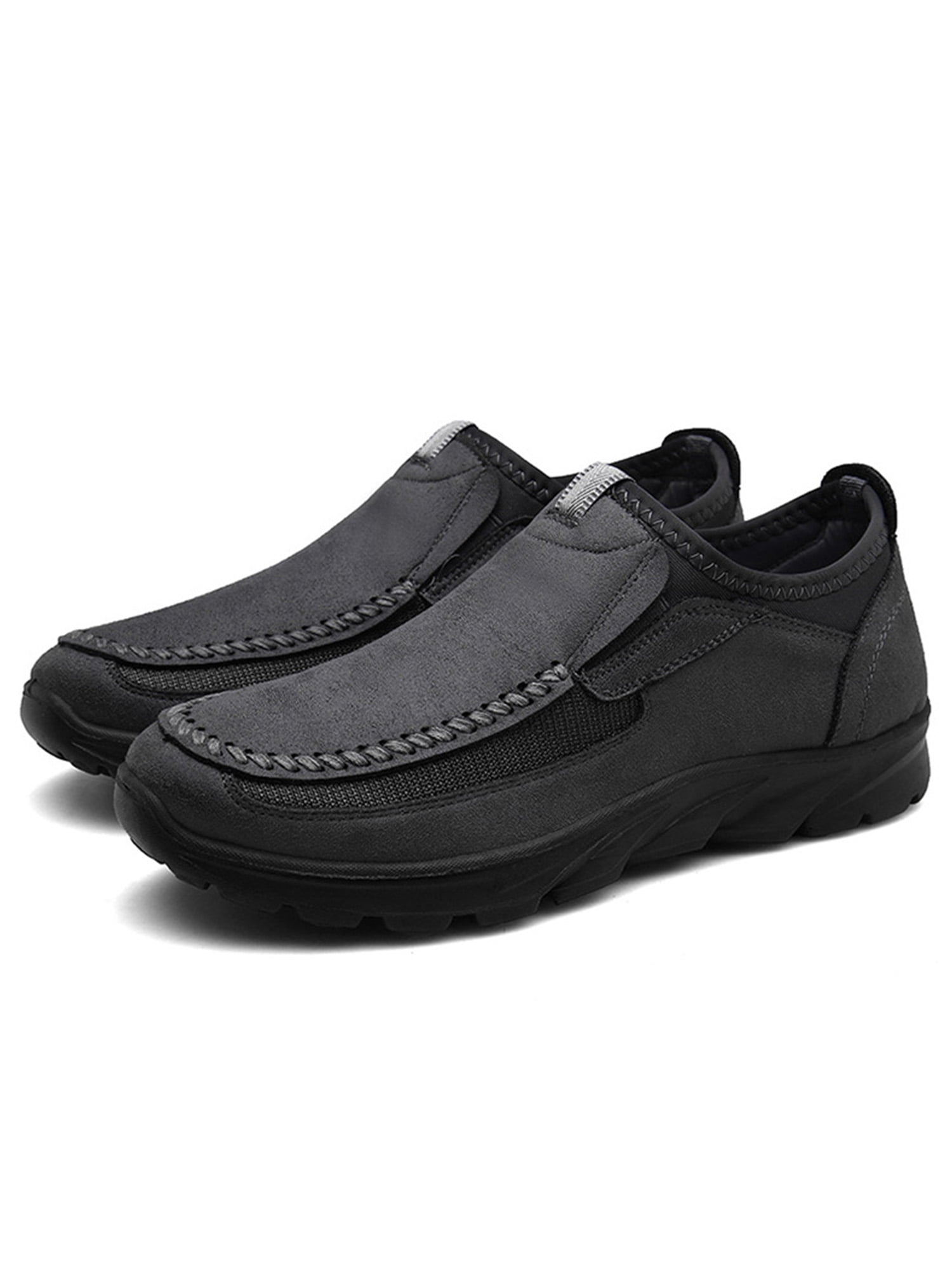 Woobling Men's Office Flat Loafers, Slip-On Casual Comfort Moccasin ...