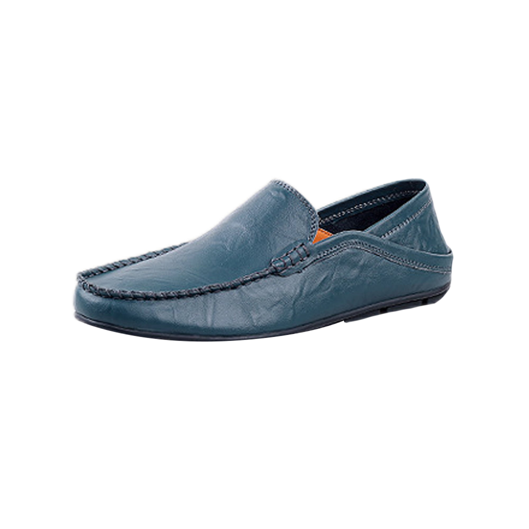 Breathable Genuine Leather Slip-On Loafers Men Moccasin Shoes