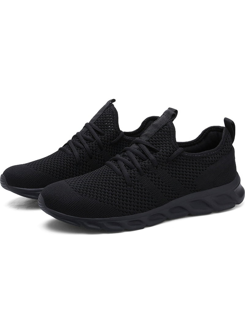 All black shoes with black shoe strings. Pimfylm Laces For Sneakers No Tie Men main image 3
