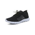 thumbnail image 1 of Woobling Women's Casual Fashion Sneakers Running Shoes Lightweight Breathable Sport Athletic Walking Tennis Shoes Black 7, 1 of 2