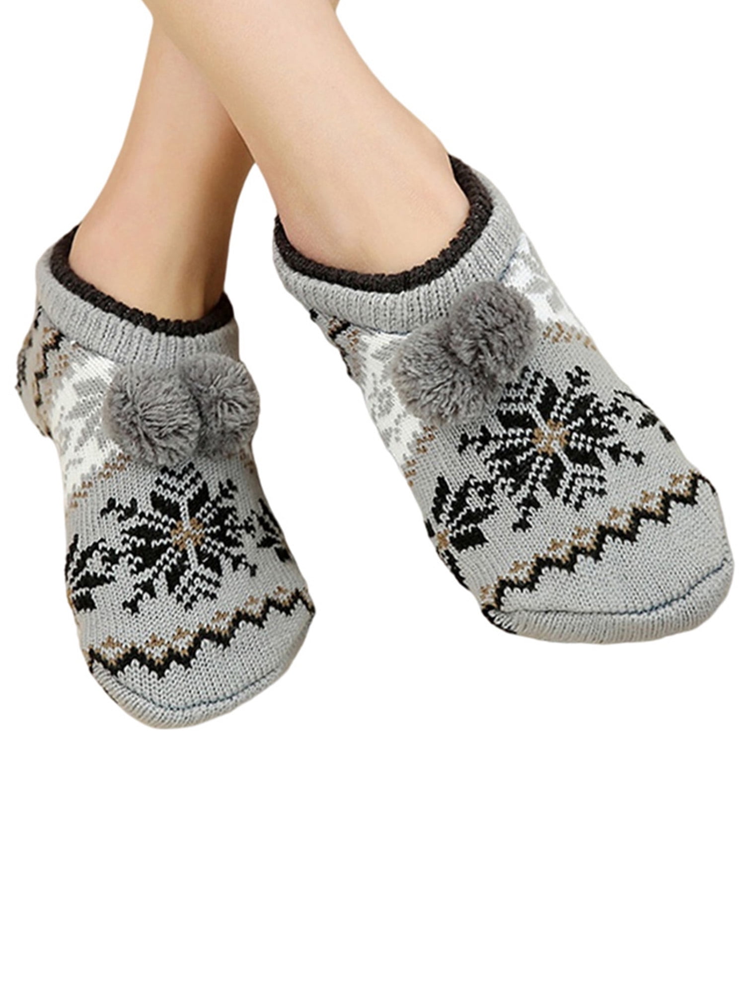 Woobling Womens Christmas Thick Knit Fleece Lined Winter Thermal Fuzzy