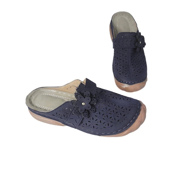 Woobling Womens Hollow Out Sandals Slip On Mules Comfy Shoes Lightweight US 4-12