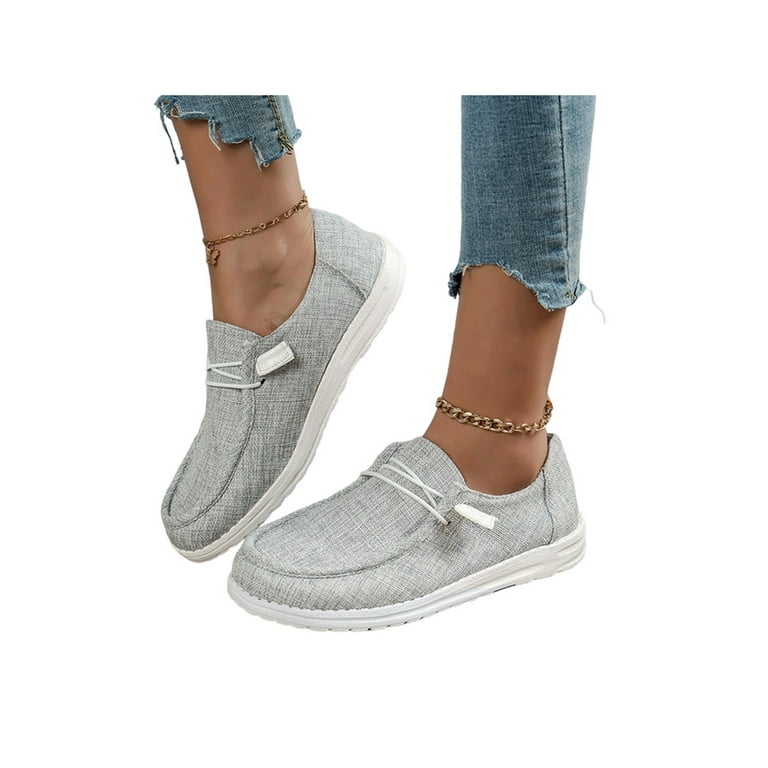 Women’s slip-on canvas shoes in Weathered outlet Gray