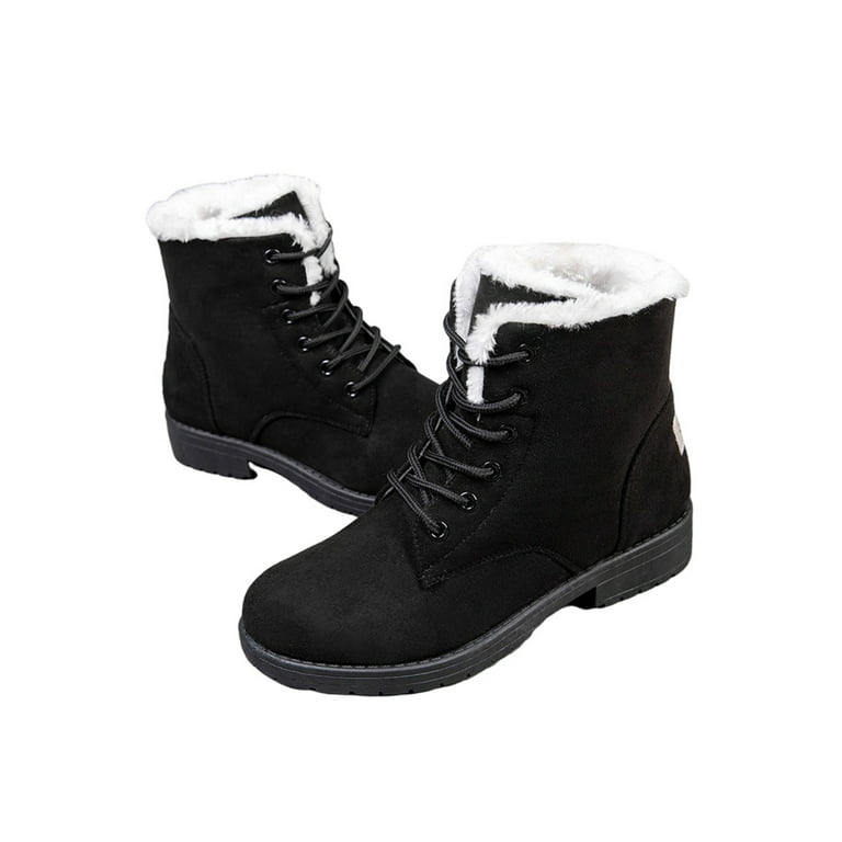 Winter Ladies Shoes 2021 Lace Up Women Sneakers Snow Ankle Boots