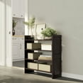 thumbnail image 1 of Wood 2 Tier Storage Rack Espresso Finish, 1 of 5