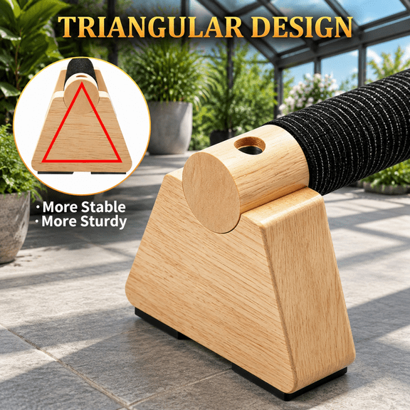 Wood-25cm Wooden Push-Up Stands Parallettes Bars for Calisthenics