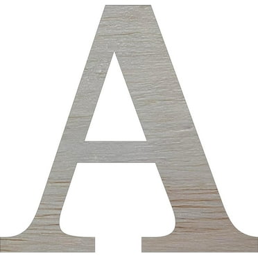 Wood 5'' Times Letter A, Unfinished Craft Letter