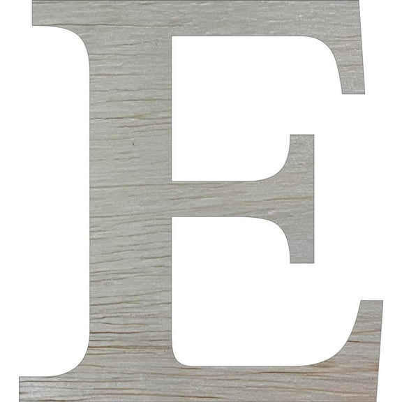 Wood 5'' Times Letter E, Unfinished Craft Letter