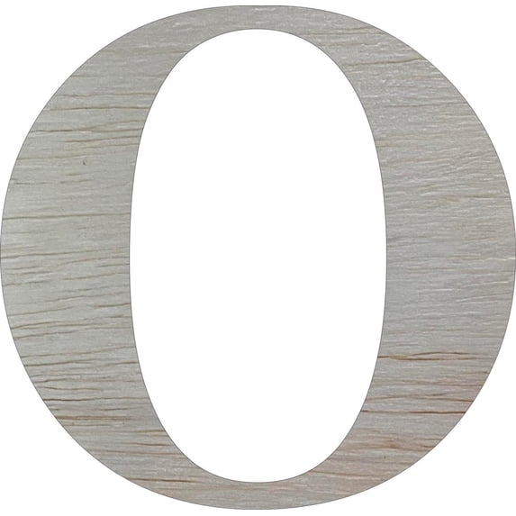 Wood 5'' Times Letter O, Unfinished Craft Letter