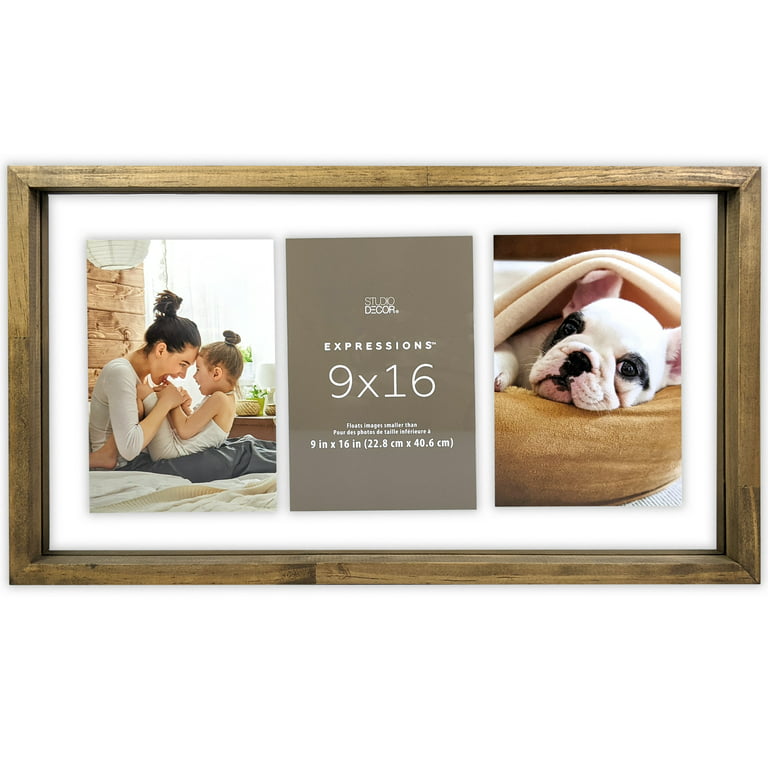 2 Opening Black Hinge 6 x 8 Float Frame, Expressions™ by Studio Décor®