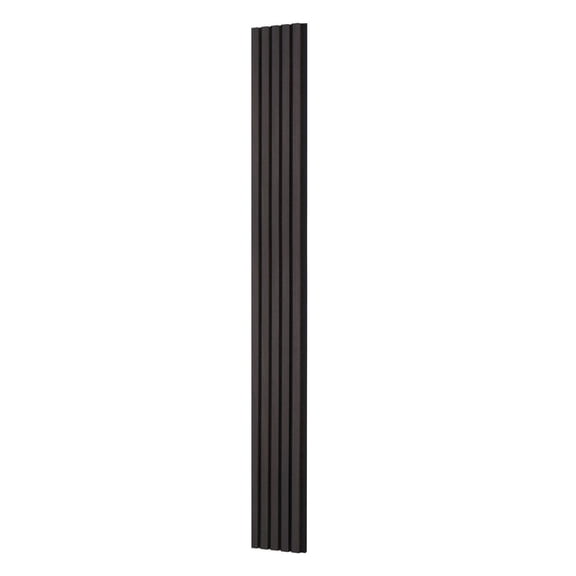 Wood Acoustic Panels, 7.9x94.5 inch, MDF Wall Panels for Noise Reduction, Modern Wall Decor, Faux Wood Slats, Black Oak