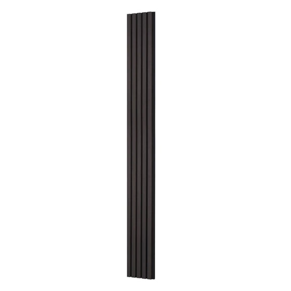 Wood Acoustic Panels, 7.9x94.5 inch, MDF Wall Slats for Noise Reduction, Modern Interior Decor, Black Oak