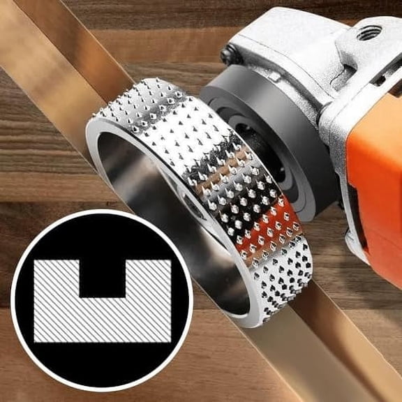 Wood Angle Grinding Wheel, Wood Grinding Polishing Wood Carving Disc, Angle Grinder Wheels Wood Carving Tools Carbide Grinding Wheel Disc for Wood Trimming, Root Carving (5 Color)