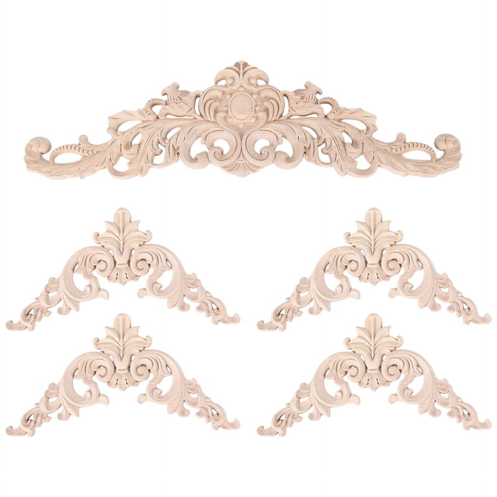 Wood Appliques Onlays Decorative DIY for Mirror Bed Door Cabinet Wardrobe Furniture