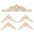 thumbnail image 1 of Wood Appliques Onlays Decorative Wood Appliques DIY Wood Appliques for Mirror Bed Door Cabinet Wardrobe Furniture, 1 of 7