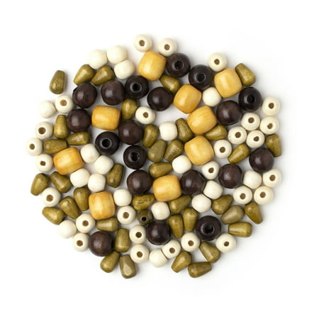 Wood Assorted Bead Mix, 100+ Pieces