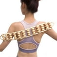 thumbnail image 1 of Wood Back Massage Roller Rope, Wood Therapy Cellulite Self Massage Tools For Back Neck Leg Pain Relief, 1 of 6
