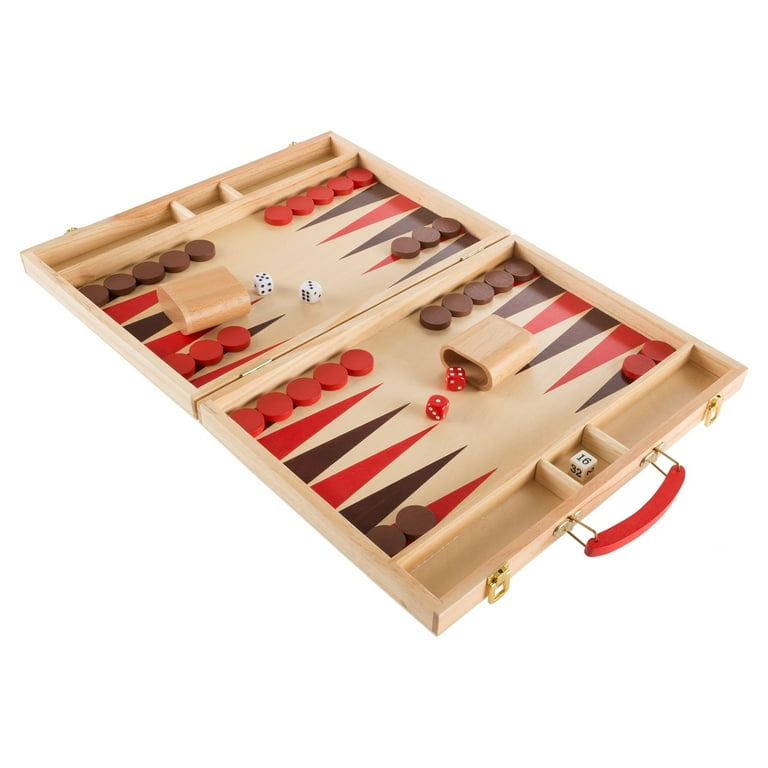 Wood Backgammon Board Game Set With Folding Board For Wood Backgammon Board Game Set With Folding Board For