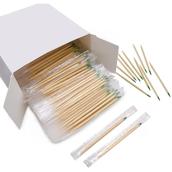 Wood Bamboo Mint Individually Cello Wrapped Toothpicks 2.5 Inch Pack 1000,High Class Food Picks with Flavor,Bamboo Mint Toothpicks for Appetizers,Cocktails,Fruits,Olive,BBQ Picks.