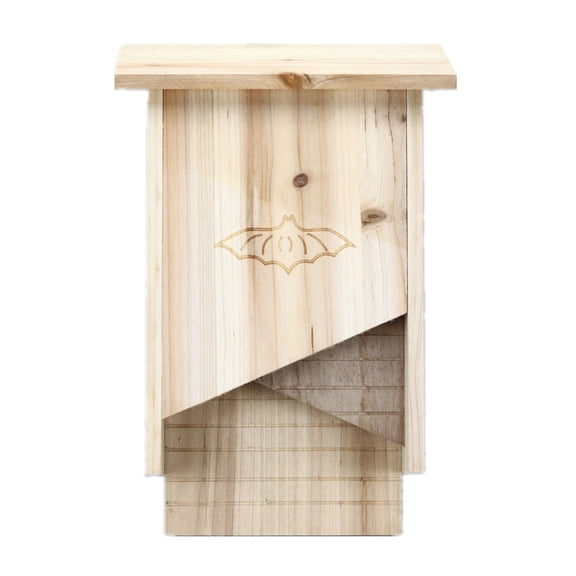 Wood Bat Chamber Shelter for Outdoor Double Chamber Bat House Weather Resistant Simple Bat Shelter Easy To Mount