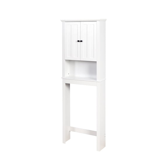 Wood Bathroom Storage Cabinet - Over-The-Toilet Space Saver with Adjustable Shelf, 23.62x 7.72 x 67.32 inches. Stylish Organizer for Bath Essentials