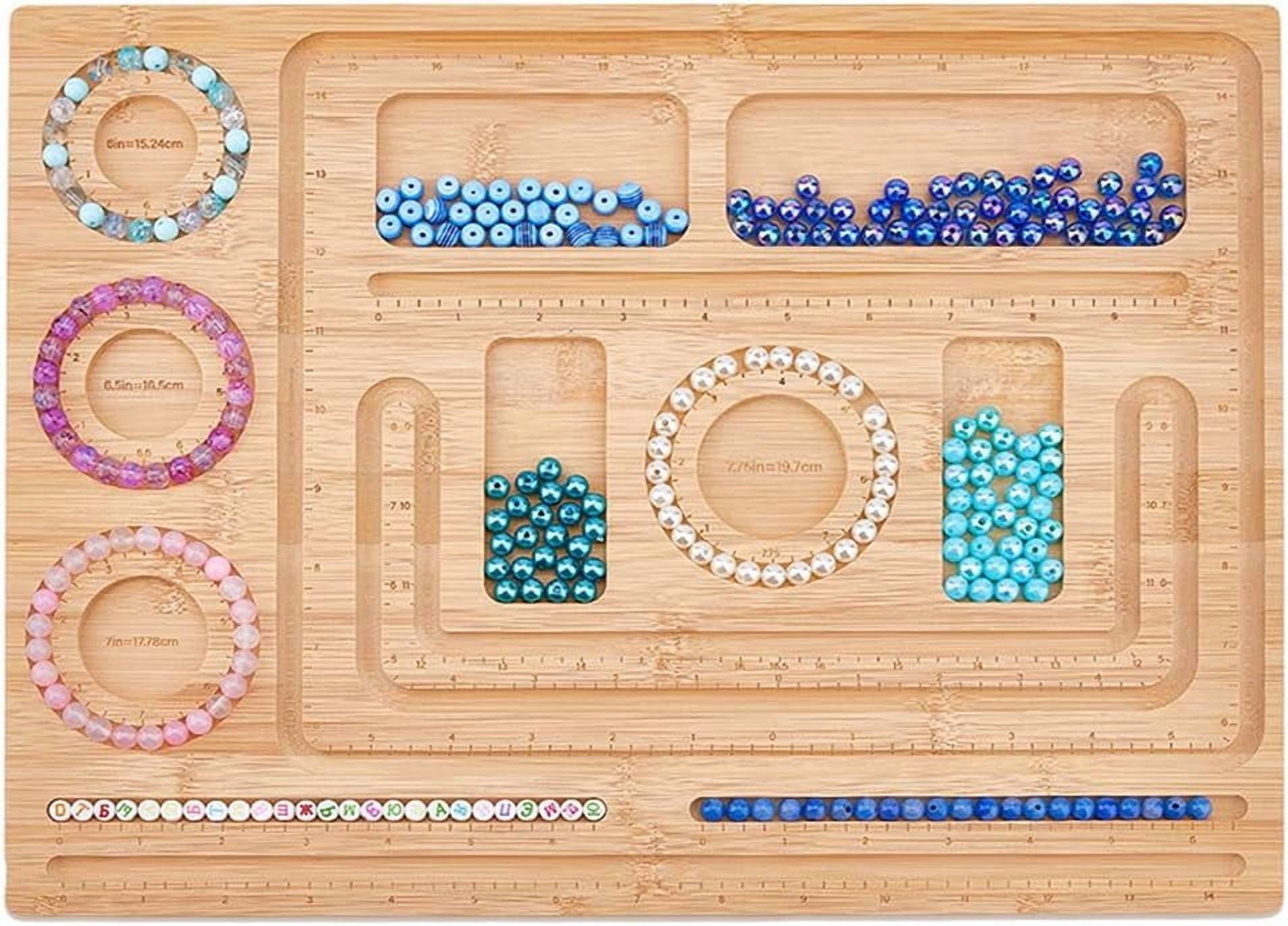 Wood Bead Board Racelet Board with Measurements Beginners Bead Design ...