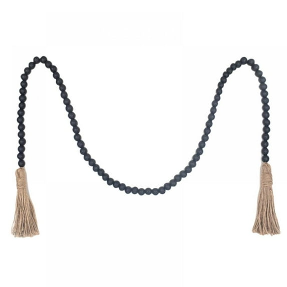 Clearance!Tiered Tray Decor Items,Blue Wood Bead Garland with Jute Tassel,Rustic Wooden Bead Spring Farmhouse Home Decor