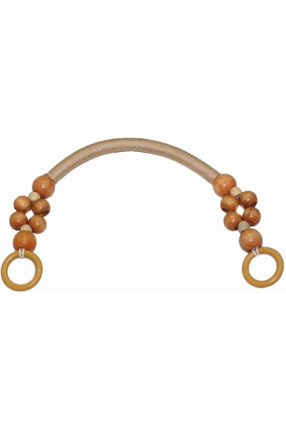 Wood Beaded Rope Bag Purse Straps Handles