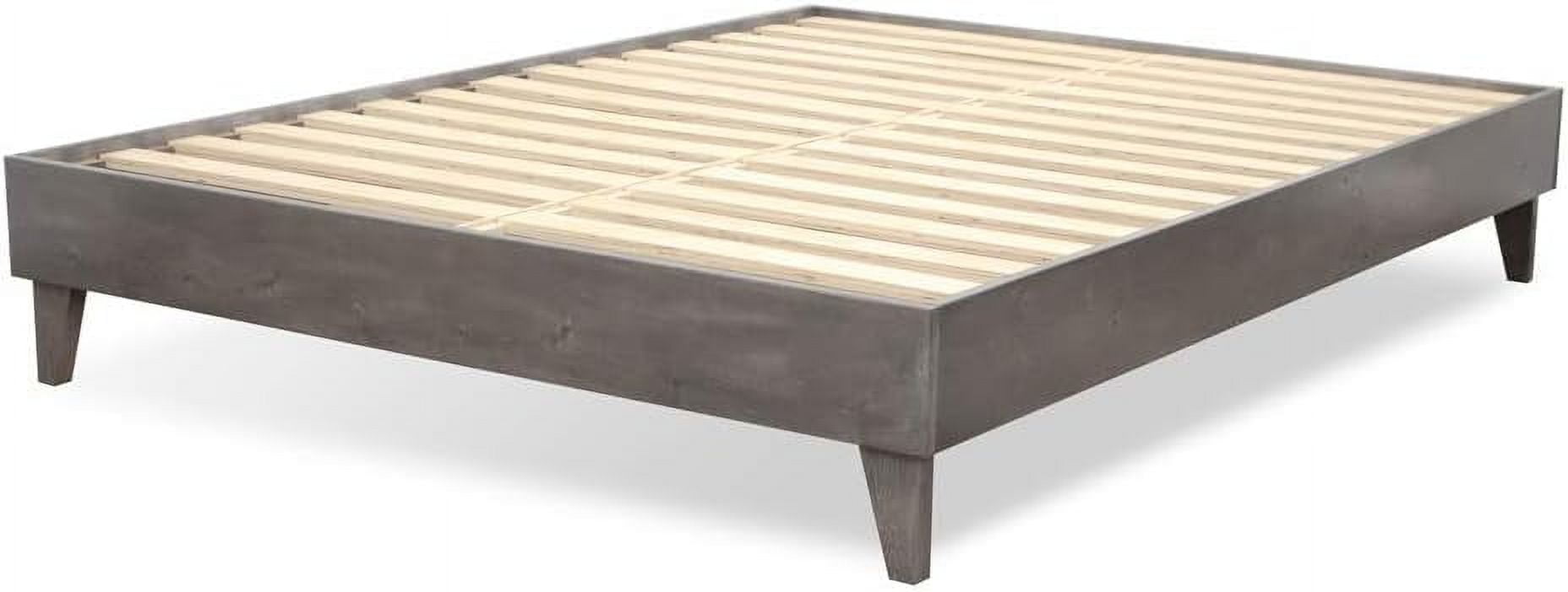 Wood Bed Frame Made with 100 New Zealand Pine Solid Mattress