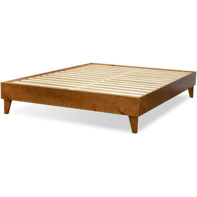 Wood Bed Frame Made with 100 New Zealand Pine Solid Mattress