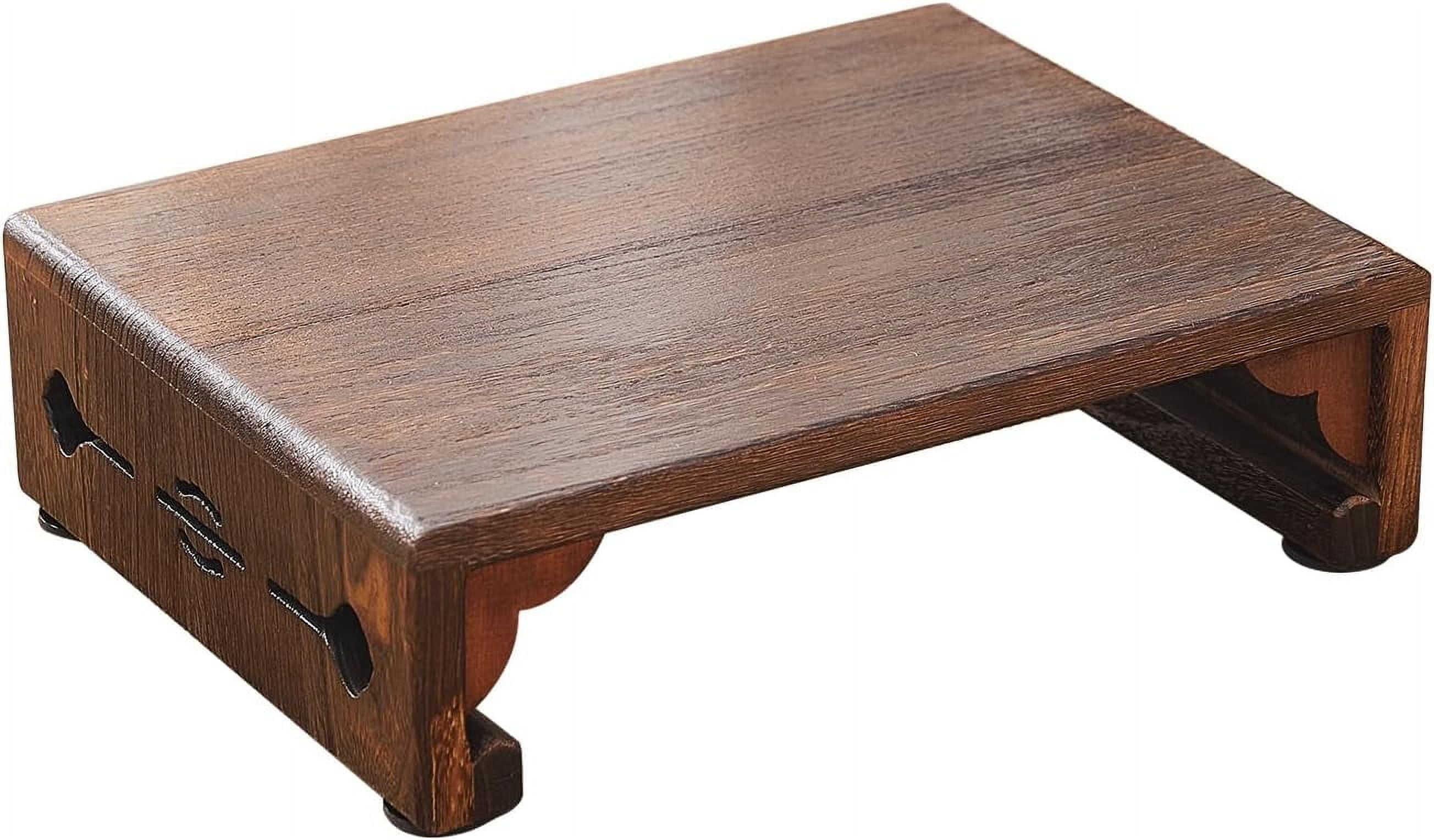Wood Bed Step Stool,Wide Wooden Stepping Stool for Kids & Adults,Desk